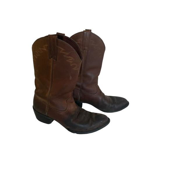 Ariat Other - Ariat Men’s Western Cowboy Boots Size 10 D Brown Leather Style 34025 Rubber Sole
